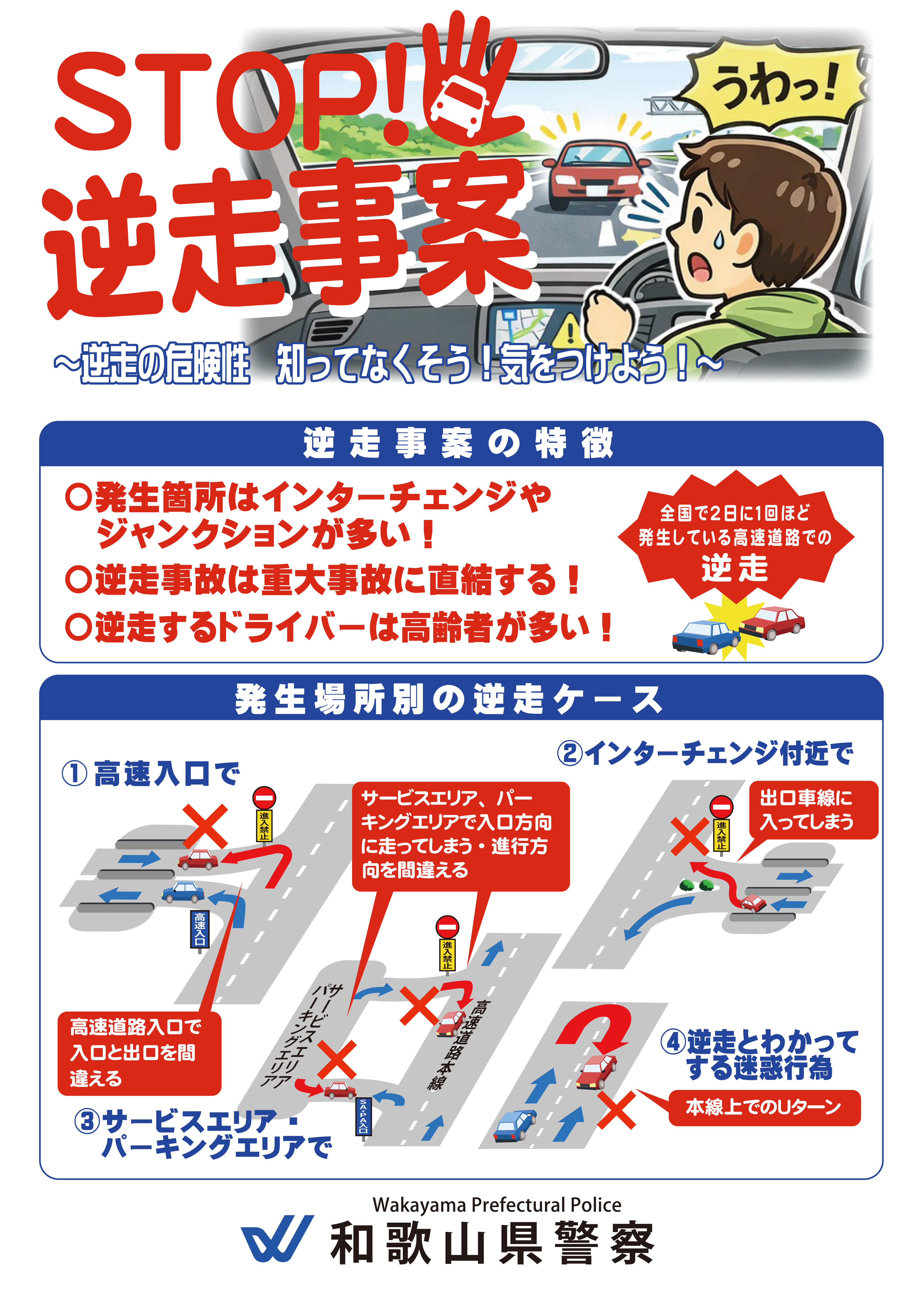 逆走の危険性チラシ１