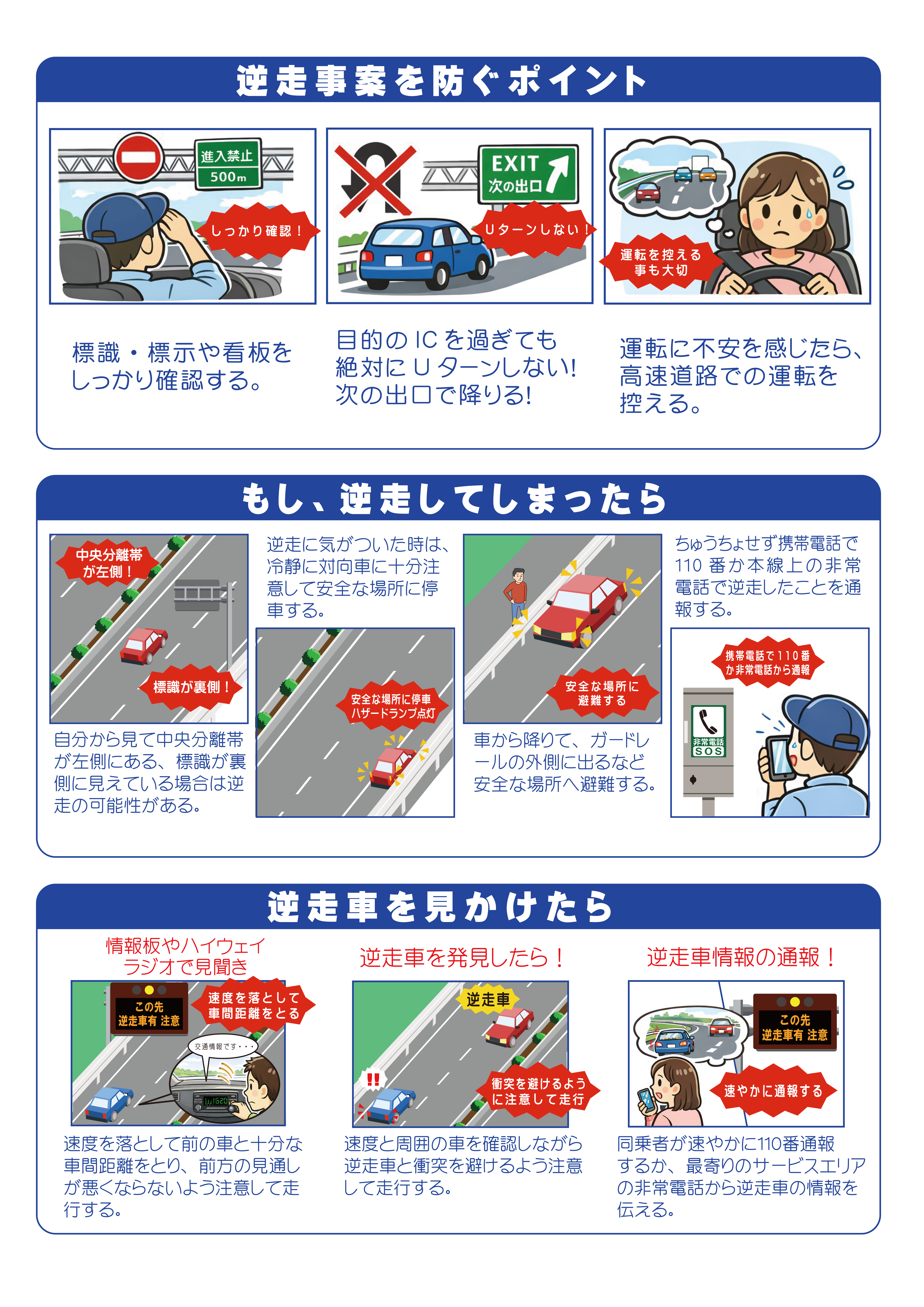 逆走の危険性チラシ２