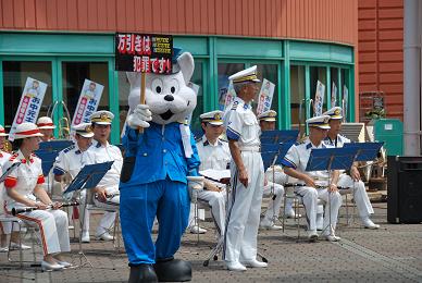 音楽隊との啓発活動