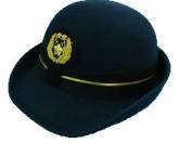 女性警察官の制帽（帯章）